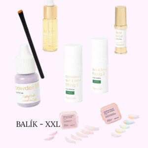 Sada XXL - na bezlepidlový - kórejský Lash lift a lamináciu obočia